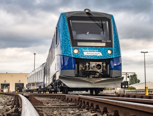 Trem de passageiros movido a hidrogênio, operado pela EVB. Fonte: [44].